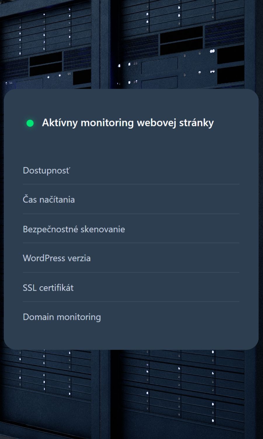 Monitoring - webom.sk